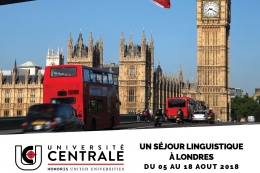 Séjour Linguistique à Londres DU 05 AU 18 AOUT 2018